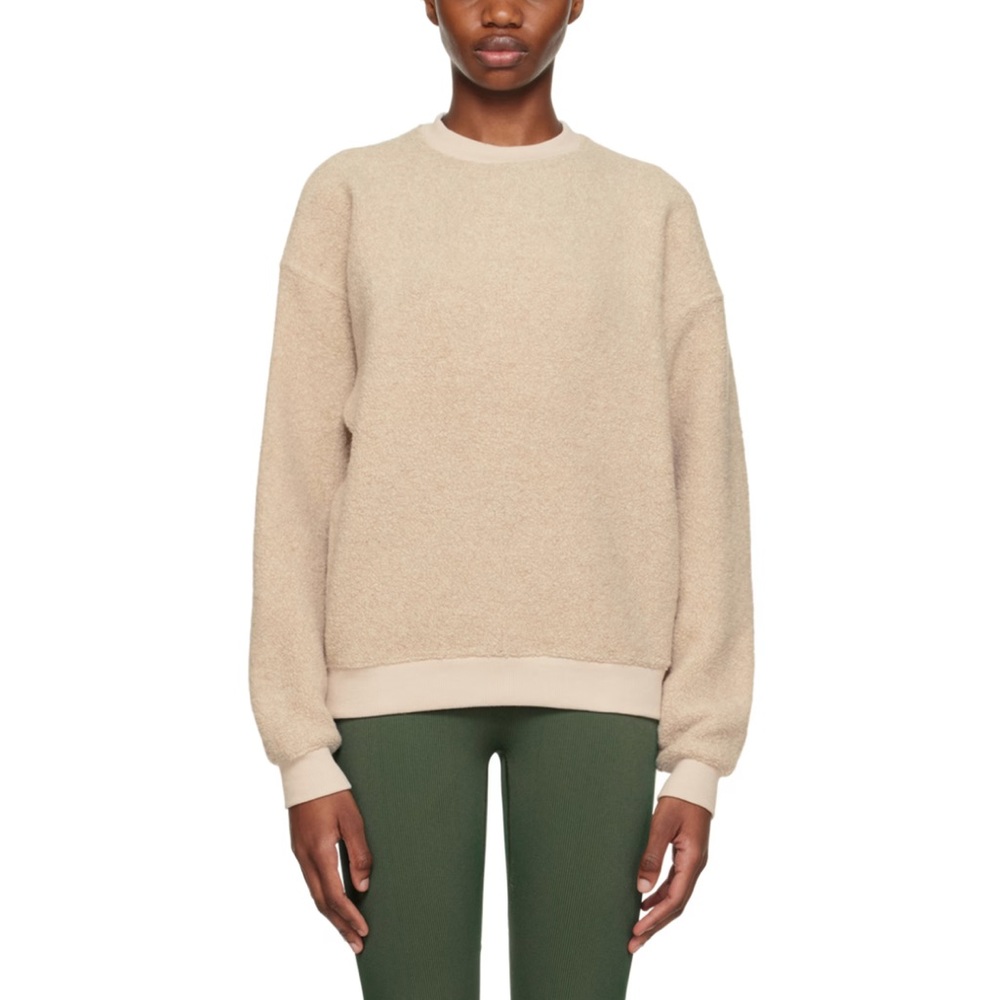 Outdoor Voices Mega Fleece Crew Oatmeal Taupe